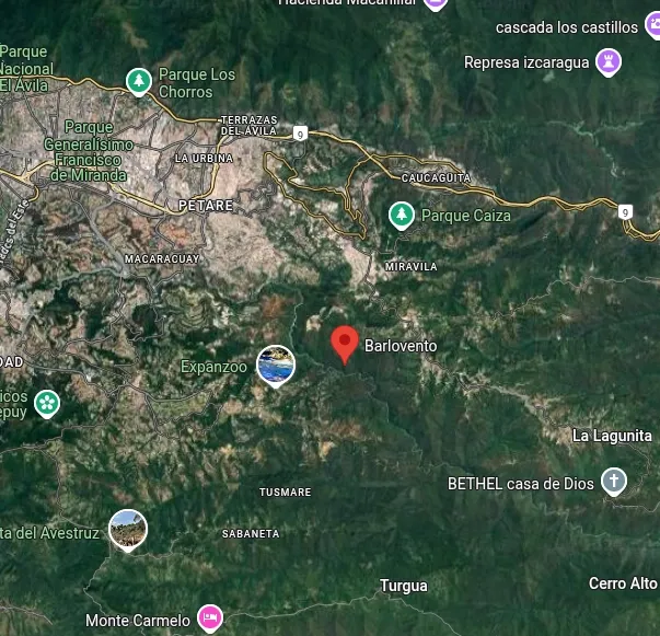 mapa de Chuao